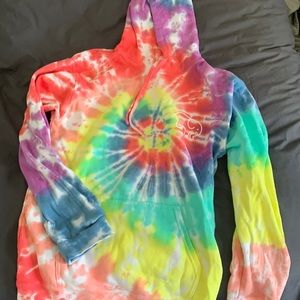 Oversized Ivory Ella Tie Dye Sweatshirt